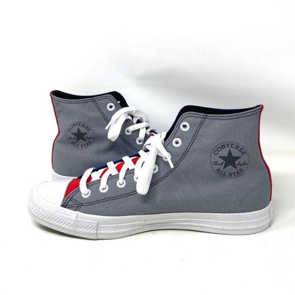 Converse Ctas High Top Blue Gray Canvas Men’s Sneakers Custom A03947C-GBRW - Picture 2 of 8